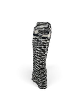 Missoni Black & White Marled Knit Maxi Skirt